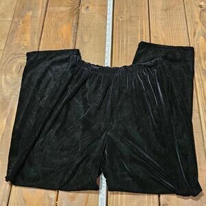 Notations Petite Velvet Pants - Black, Size M